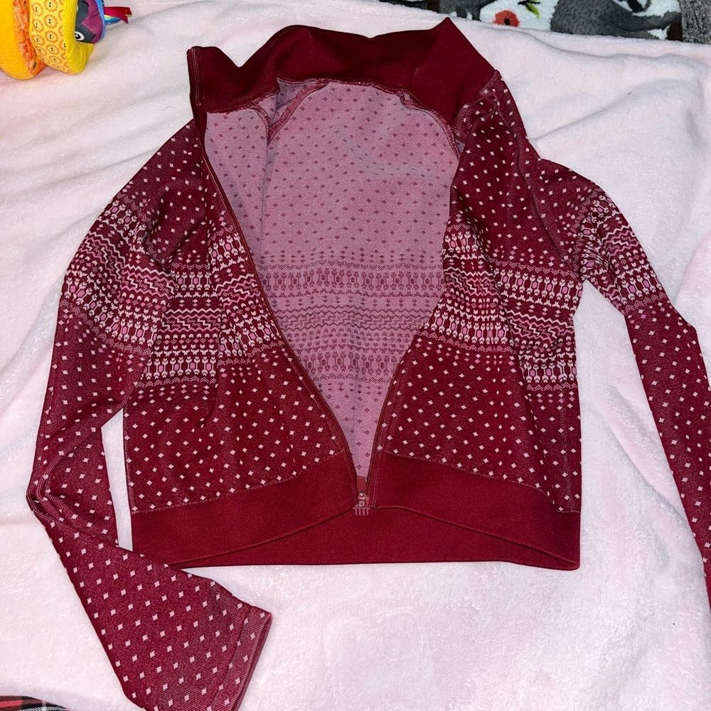 Fabletics Active Wear Jacket, Holiday Edition - image 3